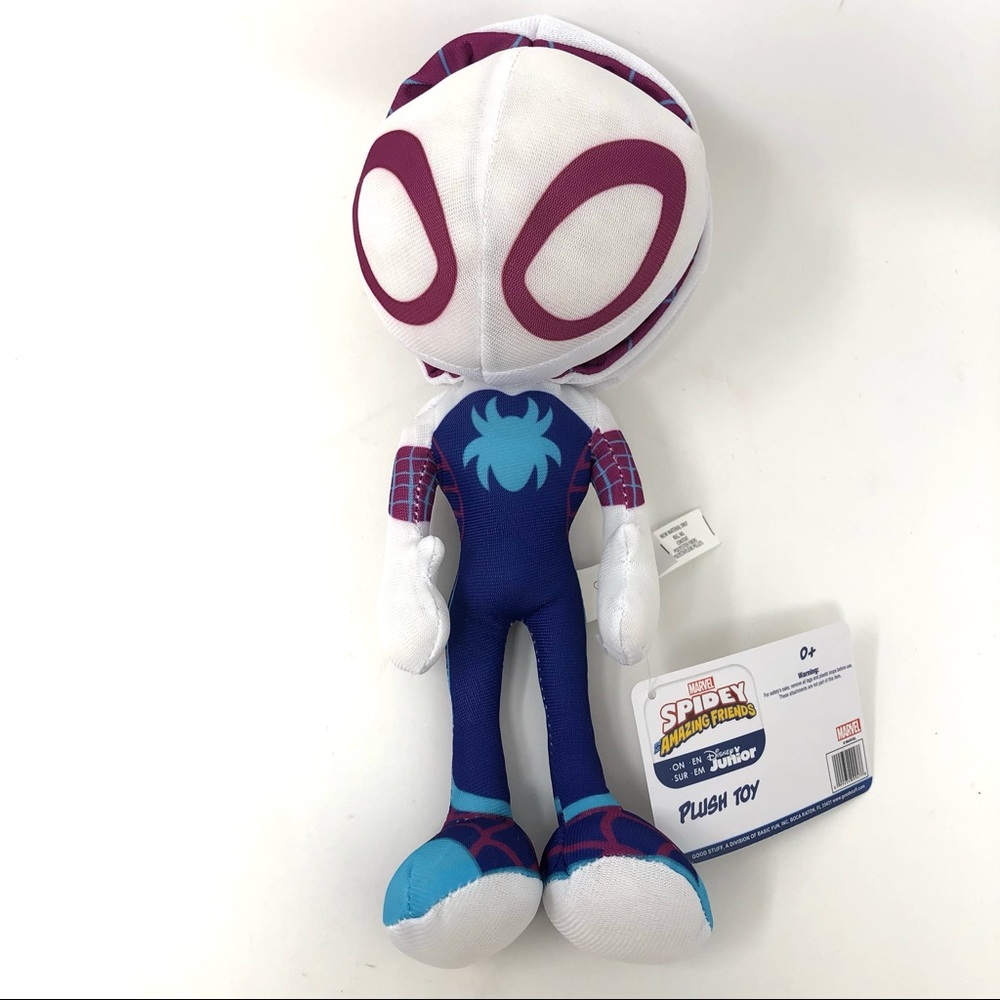 Set of 3 Spidey & Amazing Friends Ghost Spider, Spiderman, Miles Morales Plush - Picture 4 of 6